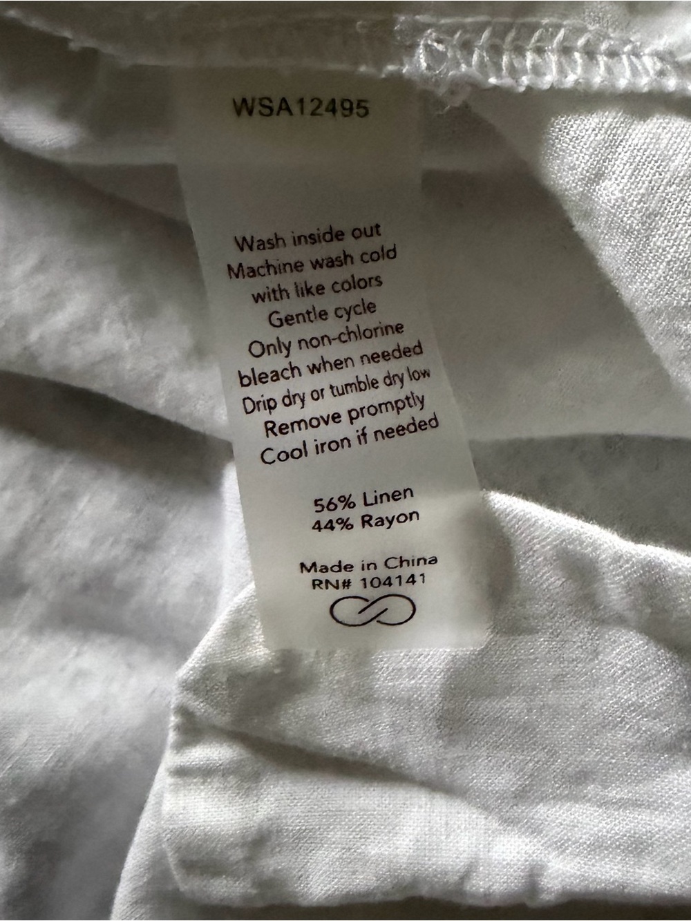 Calia Linen Blend White Coverup - Picture 7 of 7